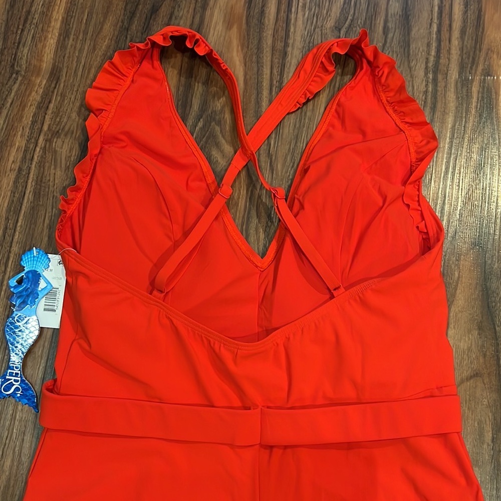 Skinnydippers Ruffle Plunge One Piece - Picture 11 of 16